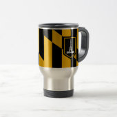 Travel Mug mit Flag Baltimore, Maryland, USA Reisebecher (VorderseiteRechts)