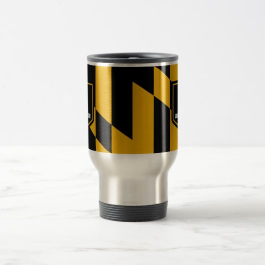 Travel Mug mit Flag Baltimore, Maryland, USA Reisebecher (Mittel)