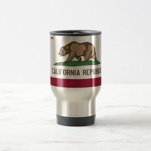 Travel Mug mit Flag California Staat - USA Reisebecher (Mittel)