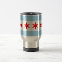 Travel Mug mit Flag Chicago - USA