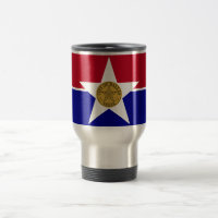 Travel Mug mit Flag Dallas, Texas, USA