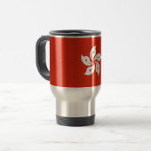 Travel Mug mit Flag Hongkong, China Reisebecher (Vorderseite Links)