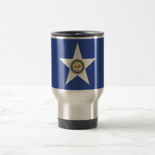 Travel Mug mit Flag Houston, Texas, USA Reisebecher