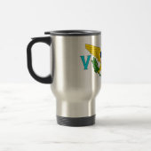 Travel Mug mit Flag Jungfrau Islands - USA Reisebecher (Links)