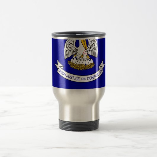 Travel Mug mit Flag Louisiana Staat - USA Reisebecher (Mittel)