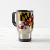 Travel Mug mit Flag Maryland Staat - USA Reisebecher (Vorderseite Links)
