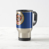 Travel Mug mit Flag Minnesota Staat - USA Reisebecher (VorderseiteRechts)