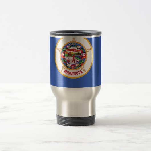 Travel Mug mit Flag Minnesota Staat - USA Reisebecher (Mittel)