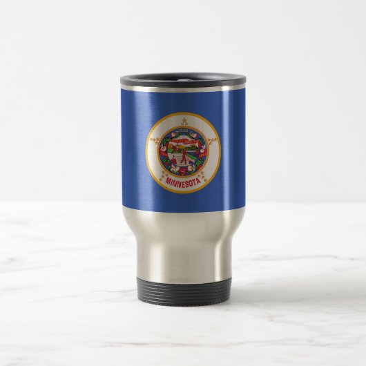 Travel Mug mit Flag Minnesota Staat - USA Reisebecher (Mittel)