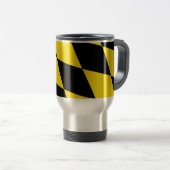 Travel Mug mit Flag München, Bayern Reisebecher (VorderseiteRechts)