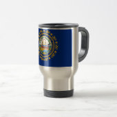 Travel Mug mit Flag New Hampshire Staat - USA Reisebecher (VorderseiteRechts)