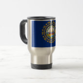 Travel Mug mit Flag New Hampshire Staat - USA Reisebecher (Vorderseite Links)
