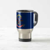 Travel Mug mit Flag North Dakota Staat - USA Reisebecher (VorderseiteRechts)