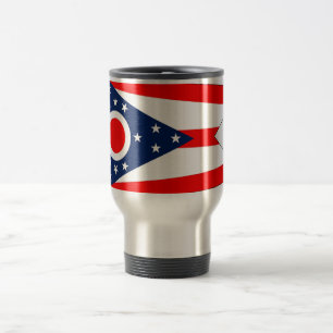 Travel Mug mit Flag Ohio Staat - USA Reisebecher