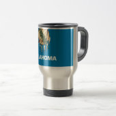 Travel Mug mit Flag Oklahoma Staat - USA Reisebecher (VorderseiteRechts)
