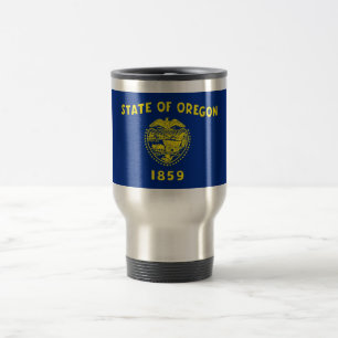 Travel Mug mit Flag Oregon Staat - USA Reisebecher