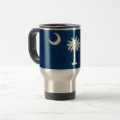 Travel Mug mit Flag South Carolina Staat - USA Reisebecher (Vorderseite Links)