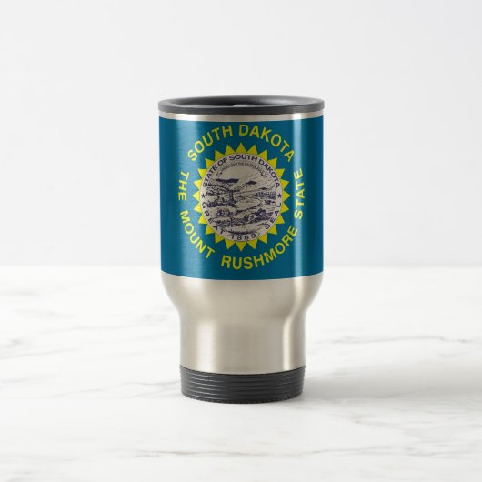 Travel Mug mit Flag South Dakota Staat - USA Reisebecher (Mittel)