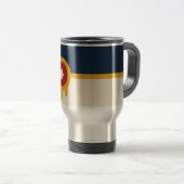 Travel Mug mit Flag Tulsa, Oklahoma Reisebecher (VorderseiteRechts)