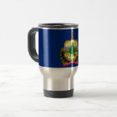 Travel Mug mit Flag Vermont Staat - USA Reisebecher (Vorderseite Links)