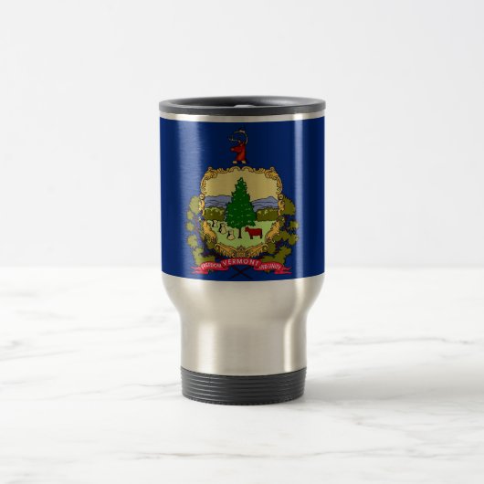 Travel Mug mit Flag Vermont Staat - USA Reisebecher (Mittel)