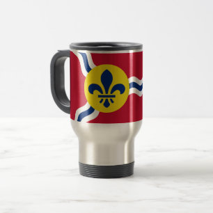 Travel Mug mit Flag von St. Louis, Missouri Reisebecher