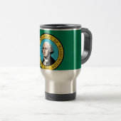 Travel Mug mit Flag Washington Staat - USA Reisebecher (VorderseiteRechts)