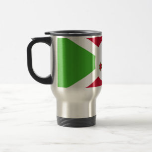 Travel Mug mit Flagge Burundis Reisebecher