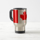 Travel Mug mit Flagge Kanadas Reisebecher (Vorderseite Links)