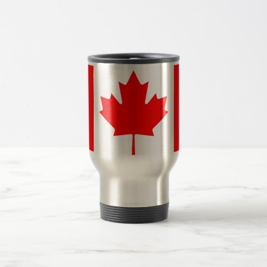 Travel Mug mit Flagge Kanadas Reisebecher (Mittel)