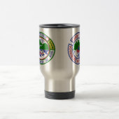 Travel Mug mit Kanu Trails Training Patches Reisebecher (Mittel)