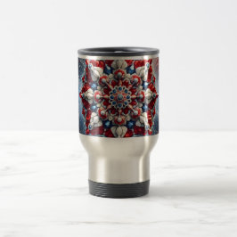 Travel Mug mit Norwegenfarben Design Reisebecher
