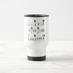 Travel Mug mit Schaltdiagrammen für Elektriker Reisebecher