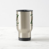 Travel Mug Monogram floral with Name Reisebecher (Mittel)