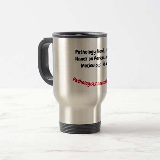 Travel mug Pathologists' Assistant Reisebecher (Vorderseite Links)