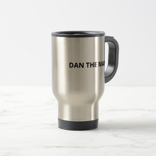 Travel Mug  Personalized - with Handle Custom name Reisebecher (VorderseiteRechts)