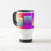 Travel Mug - Pop Art Wine Reisebecher (Vorderseite Links)