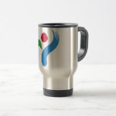 Travel Mug with Flag of Seoul, South Korea Reisebecher (VorderseiteRechts)