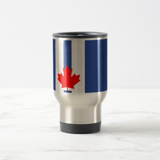 Travel Mug with Flag of Toronto, Canada Reisebecher (Mittel)