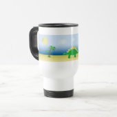 Travel mug with Stegosaurus Jascaro Graphics Reisebecher (Vorderseite Links)