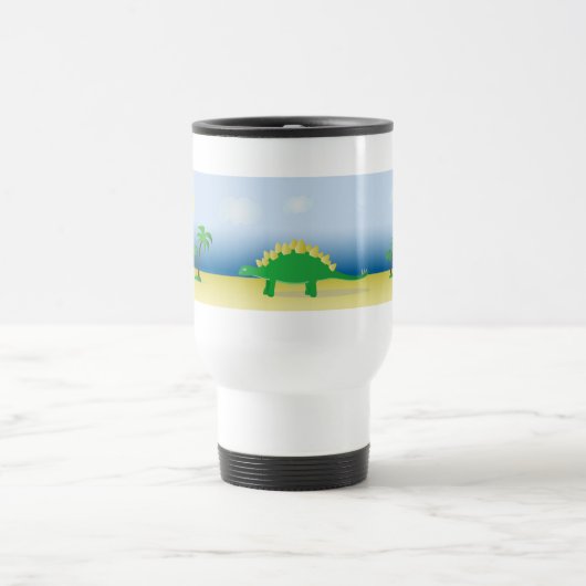 Travel mug with Stegosaurus Jascaro Graphics Reisebecher (Mittel)