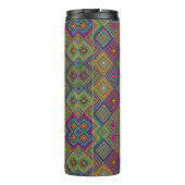 Travel mug with vibrant geometric pattern thermosbecher (Rückseite)