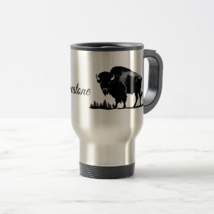 Travel Mug-Yellowstone Buffalo Reisebecher