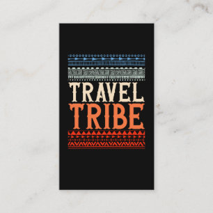 Travel Native American Art Tribe Explorer Visitenkarte