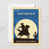 Travel New Mexico Postkarte (Vorne/Hinten)