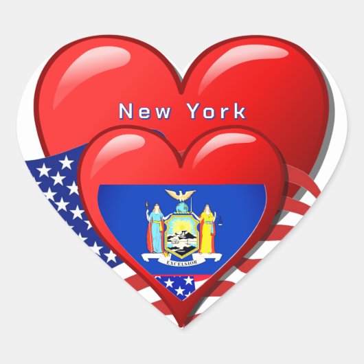 Travel New York Liebe Sticker (Vorderseite)
