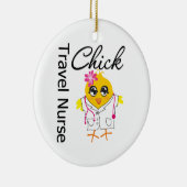 Travel Nurse Chick v2 Keramik Ornament (Rechts)