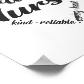 Travel Nurse Heart Word Cloud Poster (Ecke)