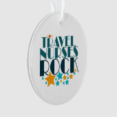 Travel Nurses Rock Ornament (Vorderseite)