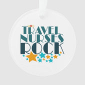 Travel Nurses Rock Ornament (Vorderseite)